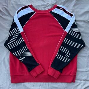PINK Victoria's Secret Red and Black Crewneck